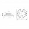 Regulowany wspornik tarasowy standard i dystans 30-45mm